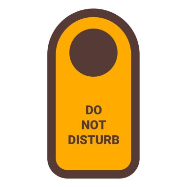 Otelin kapı kolu ikonu. vektör illüstrasyonu