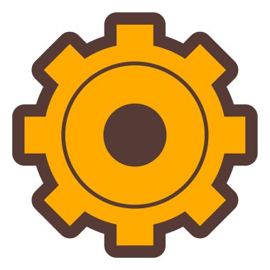 Teçhizat Web simgesi basit illüstrasyon