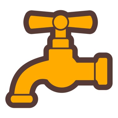 Musluk. Web simgesi basit illüstrasyon