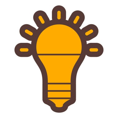 ampul simgesi vektör illüstrasyonu