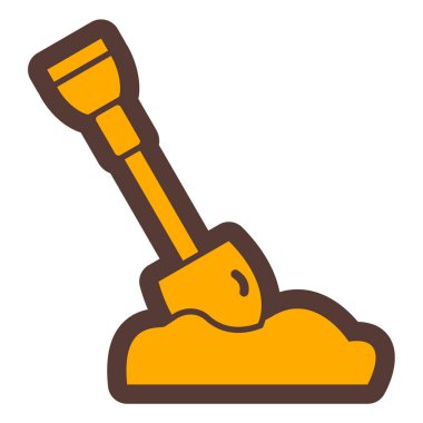 Kürek. Web simgesi basit illüstrasyon