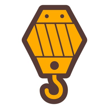 Vinç kancası ikonu. vektör illüstrasyonu