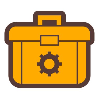 Alet çantası. Web simgesi basit tasarım