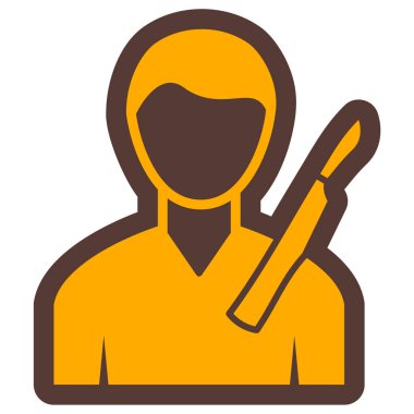 İnsan. Web simgesi basit illüstrasyon