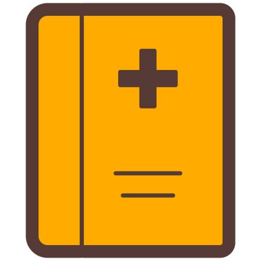 Tıp kitabı. Basit illüstrasyon