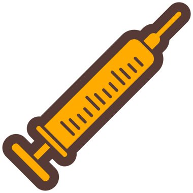 Şırınga. Web simgesi basit illüstrasyon