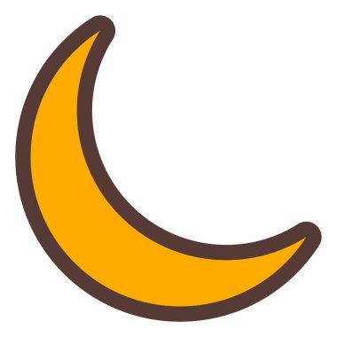 Ay. Web simgesi basit illüstrasyon