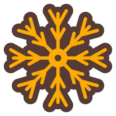 Kar tanesi. Web simgesi basit illüstrasyon