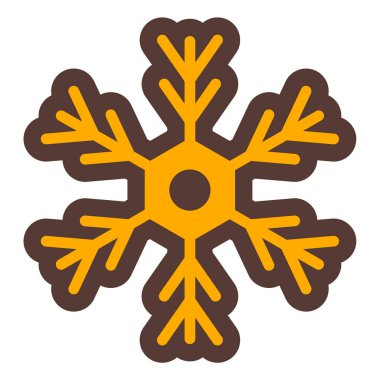 Kar tanesi. Web simgesi basit tasarım