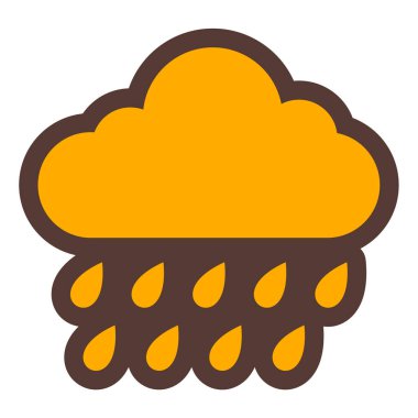 Yağmur. Web simgesi basit tasarım