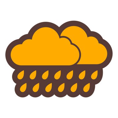 Hava durumu. Web simgesi basit illüstrasyon