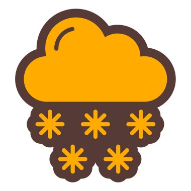 Bulut. Web simgesi basit illüstrasyon