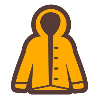 Ceket. Web simgesi basit illüstrasyon