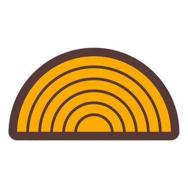 Tek bir simgenin vektör illüstrasyonu