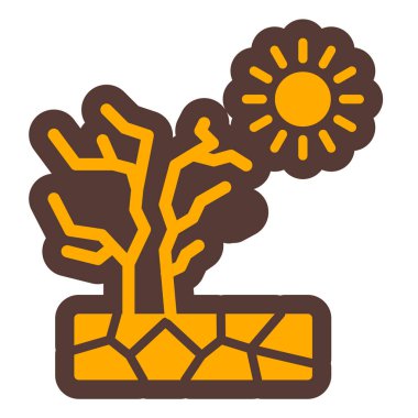 Ağaç. Web simgesi basit illüstrasyon