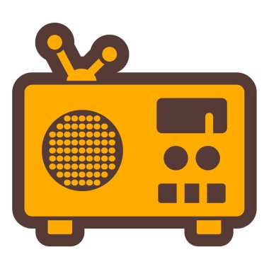 Radyo. Web simgesi basit tasarım