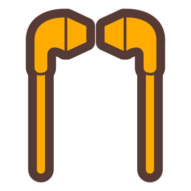 Güzel bir simgenin izole edilmiş tek bir nesnesinin vektör çizimi.