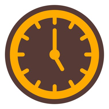 Saat. Web simgesi basit illüstrasyon