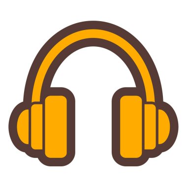 Kulaklık. Web simgesi basit tasarım