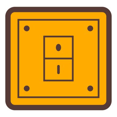 Mobilya. Web simgesi basit illüstrasyon