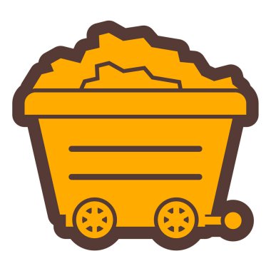 Alışveriş arabası vektör çizimine sahip el arabası