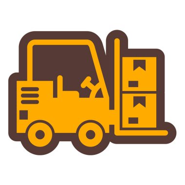 Kamyon. Web simgesi basit illüstrasyon