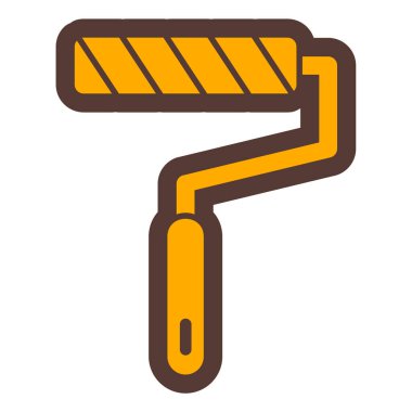 Boya silindiri ikonu. vektör illüstrasyonu