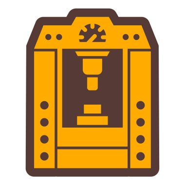 Kahve makinesi ikonu. Web için bira vektör simgelerinin özet çizimi