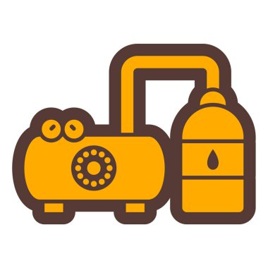 Bir gaz simgesinin vektör illüstrasyonu