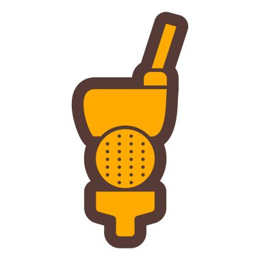 Mutfak gereçleri ikon vektörü. Yemek sepeti tabelası. izole edilmiş sembol çizimi