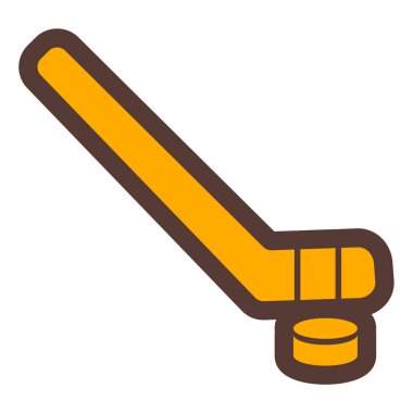 Hokey. Web simgesi basit illüstrasyon