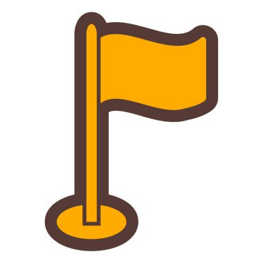 Bayrak. Web simgesi vektör illüstrasyonu