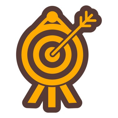 Hedef. Web simgesi basit illüstrasyon