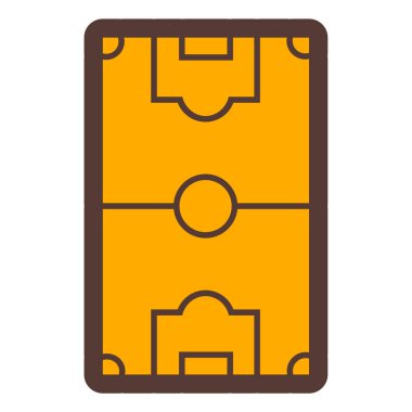 Basketbol sahası ikonu. Beyaz arkaplanda izole edilmiş web tasarımı için futbol topu vektör simgelerinin basit çizimi