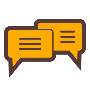 Konuş. Web simgesi basit illüstrasyon