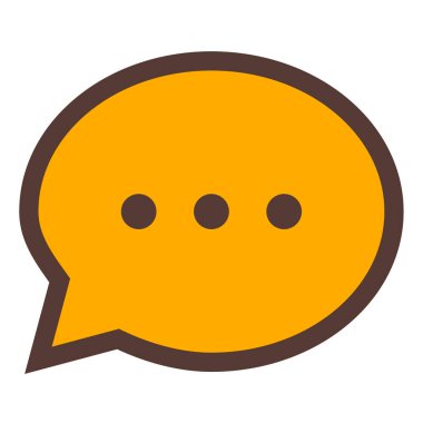 Konuş. Web simgesi basit illüstrasyon