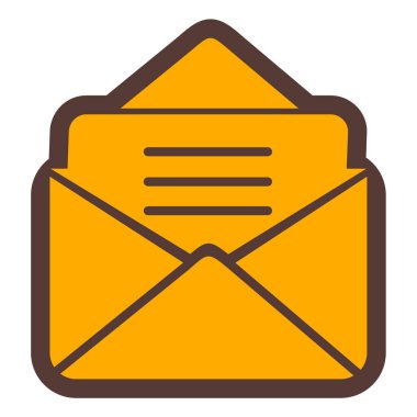 Zarf. Web simgesi basit illüstrasyon