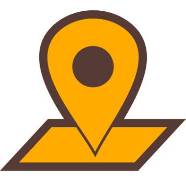 konum. Web simgesi basit illüstrasyon