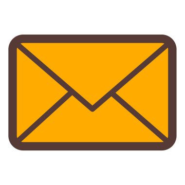 Mektup. Web simgesi basit illüstrasyon