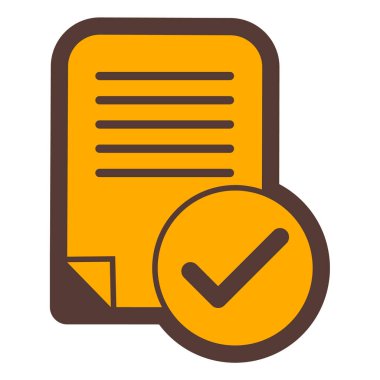 Belge. Web simgesi basit illüstrasyon