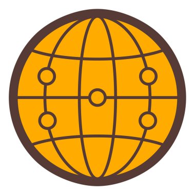 küresel ağ. Basit resimleme