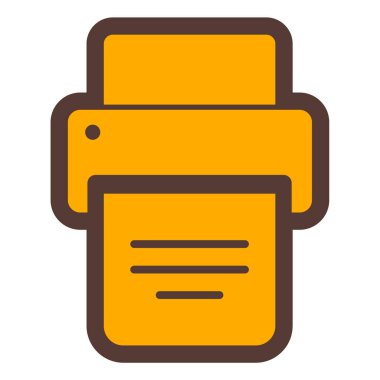 Yazıcı. Web simgesi basit illüstrasyon