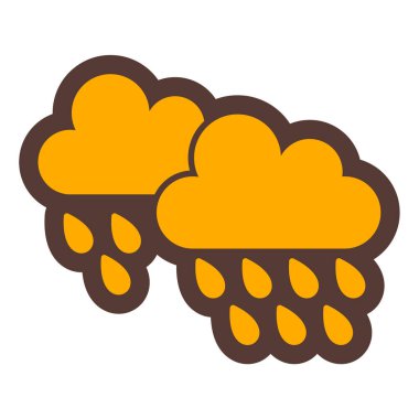 yağmur bulutları simge vektör illüstrasyon tasarımı