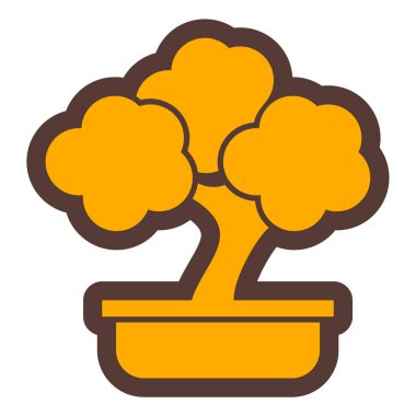 Ağaç. Web simgesi basit illüstrasyon