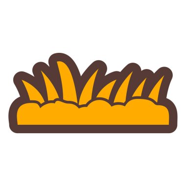 Bir yastığın izole edilmiş tek bir simgesinin vektör çizimi