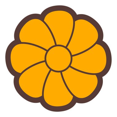 Çiçek. Web simgesi basit illüstrasyon