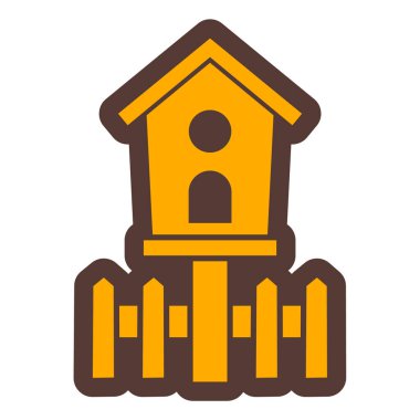 Ev. Web simgesi basit illüstrasyon