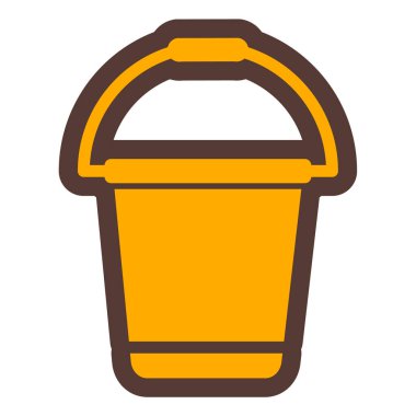 Kova. Web simgesi basit illüstrasyon