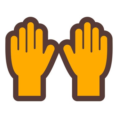 Eldiven. Web simgesi basit illüstrasyon