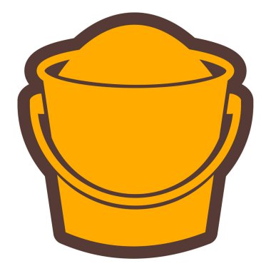 Kova. Web simgesi basit illüstrasyon